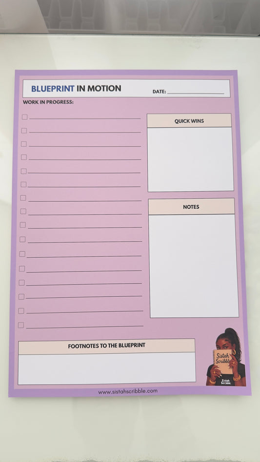 The Daily Blueprint Notepad (Purple)