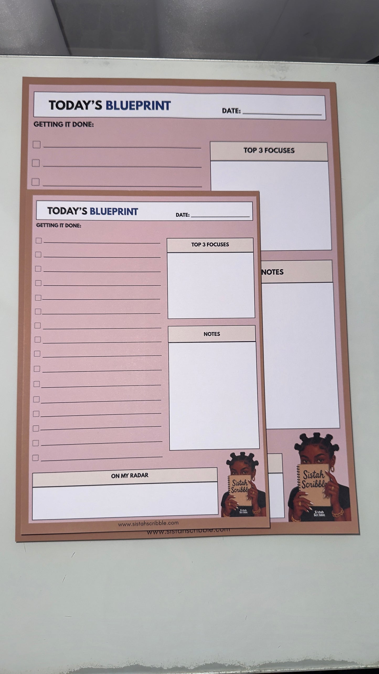 The Daily Blueprint Notepad (Dusky Pink)