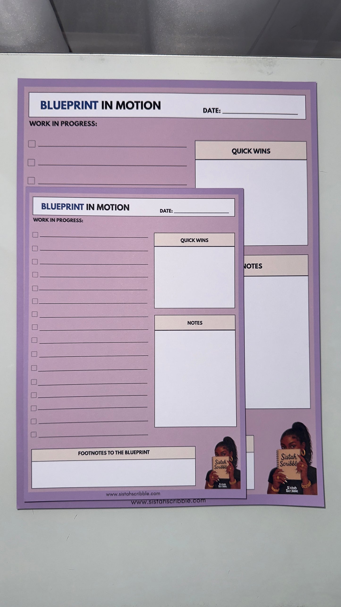 The Daily Blueprint Notepad (Purple)