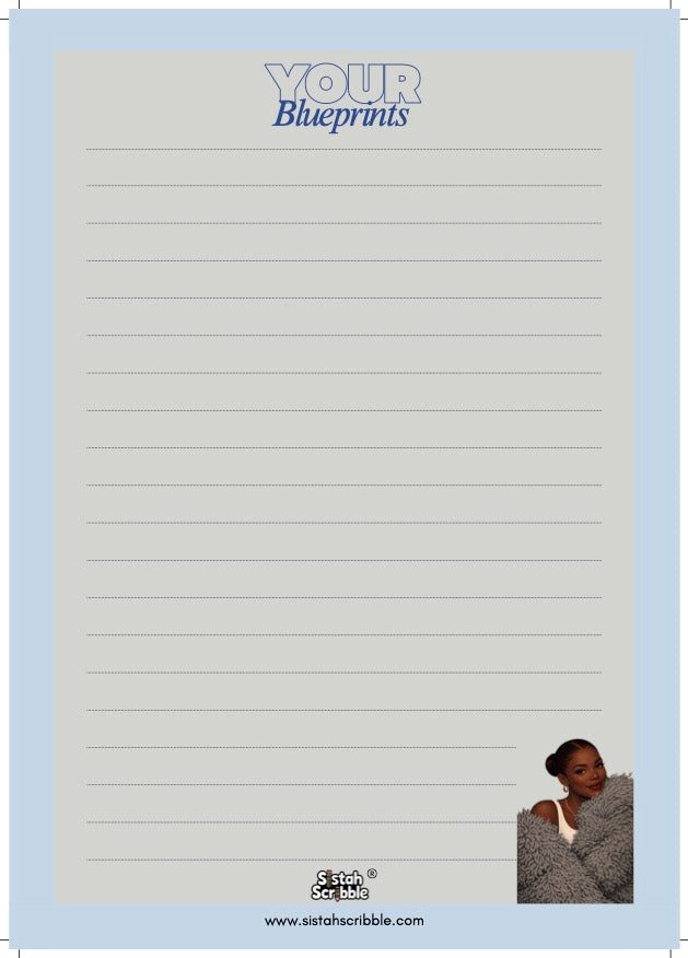 The Open Blueprint (Grey & Dusky Blue)