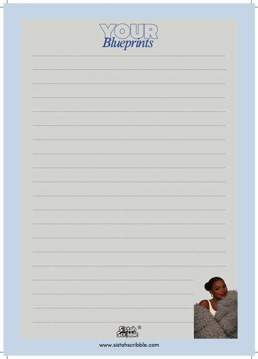 The Open Blueprint (Grey & Dusky Blue)